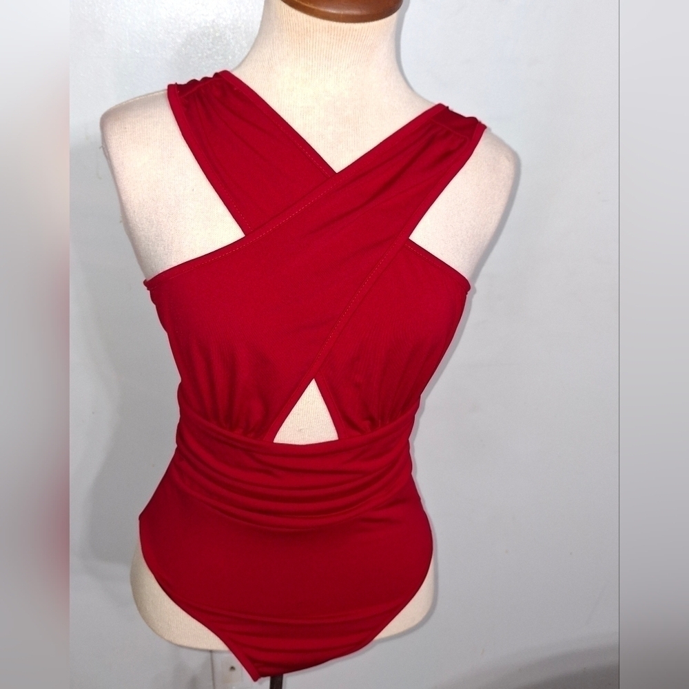 Red Wine- So Fine-🫦Bodysuit- W Sz Small